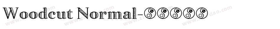 Woodcut Normal字体转换